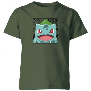 Pok&eacute;mon Pok&eacute;dex Bulbasaur #0001 Kids' T-Shirt - Green - 7-8 ans