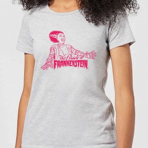 T-Shirt Femme La Fiancée de Frankenstein - Universal Monsters - Gris - M - Gris