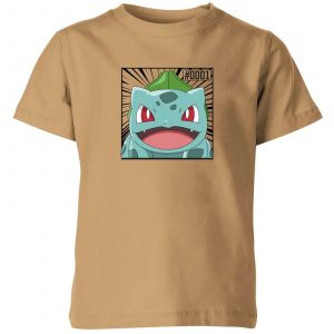 Pok&eacute;mon Pok&eacute;dex Bulbasaur #0001 Kids' T-Shirt - Tan - 11-12 ans