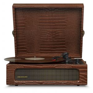 Crosley Voyager Portable Turntable - Brown Croc