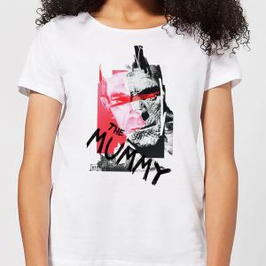 T-Shirt Femme La Momie Collage - Universal Monsters - Blanc - XL - Blanc