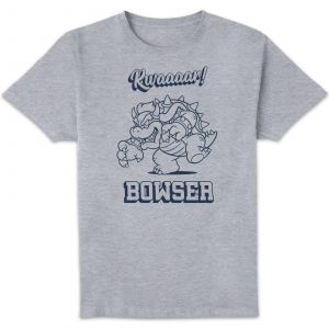 Nintendo Super Mario Bowser Rwaaar Unisex T-Shirt - Grey - XXL