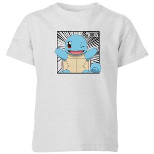 Pokémon Pokédex Squirtle #0007 Kids' T-Shirt - Grey - 7-8 ans