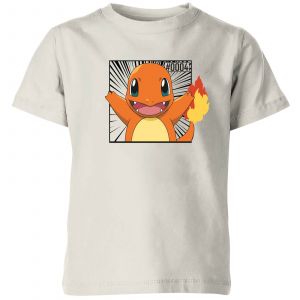 Pok&eacute;mon Pok&eacute;dex Charmander #0004 Kids' T-Shirt - Cream - 3-4 ans