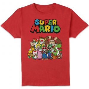 Nintendo Super Mario Squad Unisex T-Shirt - Red - XXL