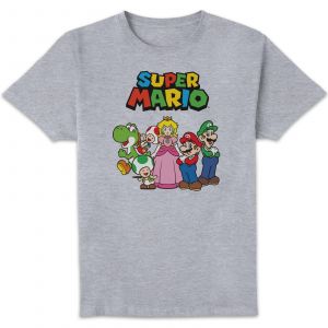Nintendo Super Mario Vintage Group Unisex T-Shirt - Grey - XXL