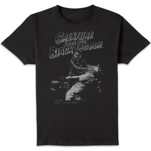 T-Shirt Homme L'&Eacute;trange Cr&eacute;ature du lac noir (Noir et Blanc) - Universal Monsters - Noir - 5XL