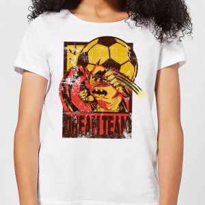 T-Shirt Femme Batman DC Comics - Dream Team Punch - Blanc - M