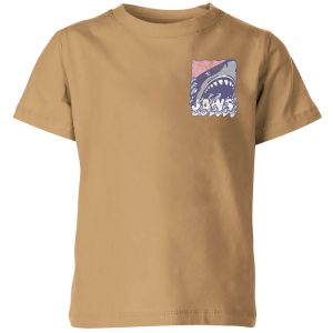 Jaws Retro Kids' T-Shirt - Tan - 7-8 ans