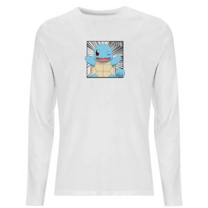 Pok&eacute;mon Pok&eacute;dex Squirtle #0007 Men's Long Sleeve T-Shirt - White - XXL