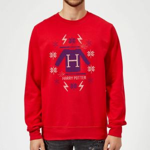 Harry Potter Christmas Sweater Sweatshirt - Rouge - XXL