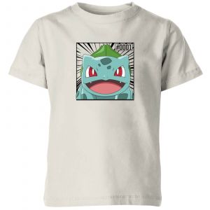 Pok&eacute;mon Pok&eacute;dex Bulbasaur #0001 Kids' T-Shirt - Cream - 9-10 ans