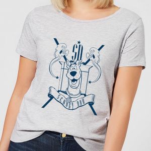 Scooby Doo Coat Of Arms Women's T-Shirt - Grey - L