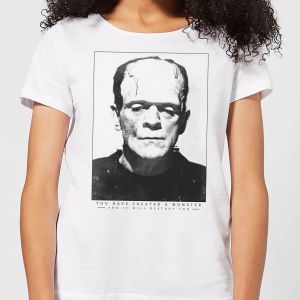 T-Shirt Femme Frankenstein Portrait - Universal Monsters - Blanc - S