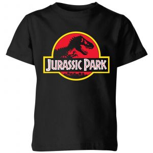 Classic Jurassic Park Logo Kids' T-Shirt - Black - 9-10 ans