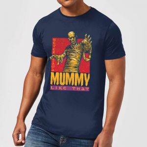 T-Shirt Homme La Momie Rétro - Universal Monsters - Bleu Marine - L