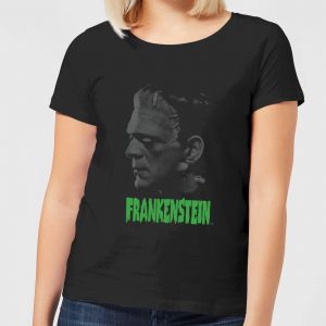T-Shirt Femme Frankenstein (Tons Gris) - Universal Monsters - Noir - S