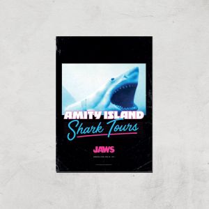 Les Dents de la Mer Amity Island Shark Tours Affiche - A2 - Print Only