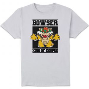 Nintendo Super Mario Bowser King Of Koopas Unisex T-Shirt - White - XXL
