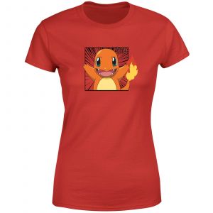 Pok&eacute;mon Pok&eacute;dex Charmander #0004 Women's T-Shirt - Red - S