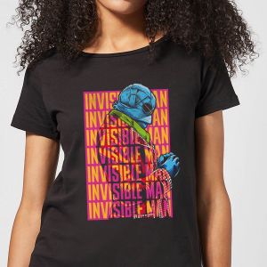 T-Shirt Femme L'Homme Invisible Rétro - Universal Monsters - Noir - 3XL
