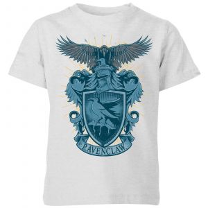 Harry Potter Ravenclaw Drawn Crest Kids' T-Shirt - Grey - 9-10 ans
