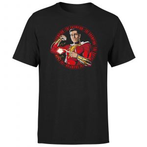 Shazam! Fury of the Gods The Champion Composition Unisex T-Shirt - Black - 3XL - Noir