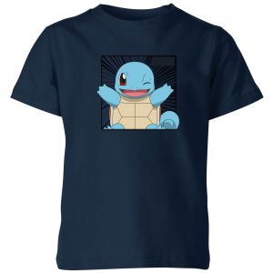 Pokémon Pokédex Squirtle #0007 Kids' T-Shirt - Navy - 5-6 ans