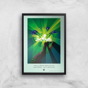 Game of Thrones Brave Men Affiche Artistique - A4 - Black Frame