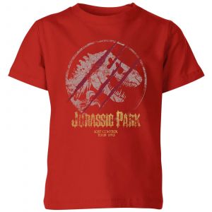 Jurassic Park Lost Control Kids' T-Shirt - Red - 3-4 ans
