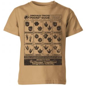 Jurassic World Dino Tracks Pocket Guide Kids' T-Shirt - Tan - 5-6 ans