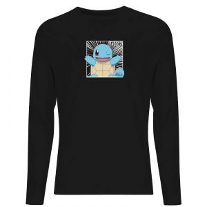 Pok&eacute;mon Pok&eacute;dex Squirtle #0007 Men's Long Sleeve T-Shirt - Black - S