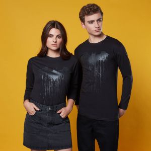 T-shirt à manches longues Batman Dripping Logo - Noir - XXL
