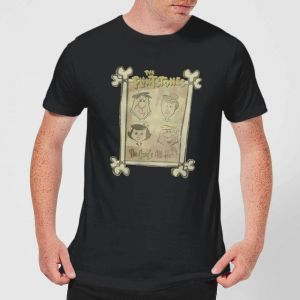 The Flintstones The Gang's All Here Men's T-Shirt - Black - 5XL