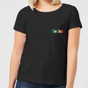 Rubik's Core Logo Pocket Women's T-Shirt - Black - 3XL
