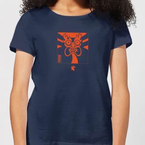 Samurai Jack Aku Kanji Women's T-Shirt - Navy - M