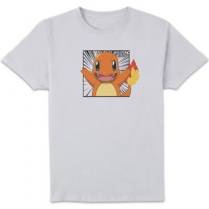 Pok&eacute;mon Pok&eacute;dex Charmander #0004 Men's T-Shirt - White - 4XL