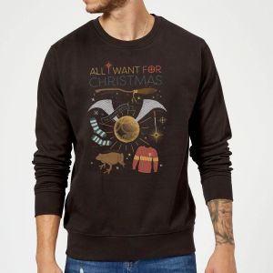 Harry Potter All I Want Pull de Noël - Noir - XL