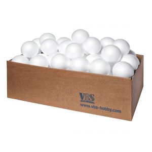 Boules en polystyrène VBS, Ø 6 cm, 100 pc.