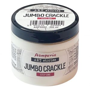 Jumbo Crackle Stamperia transparent - Step 1