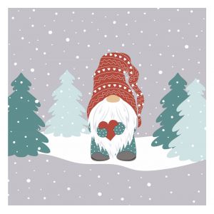 Serviette &laquo; Lutin dans la for&ecirc;t &raquo; - 20 pc.