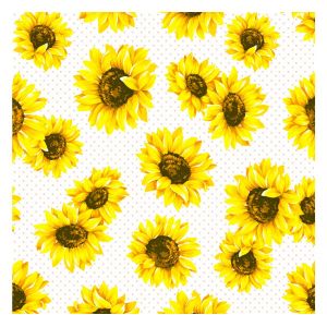 Serviette &laquo; Fleurs de tournesol &raquo;  - 20 pc.