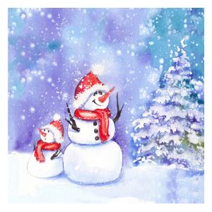 Serviette &laquo; Frosty Friends &raquo;