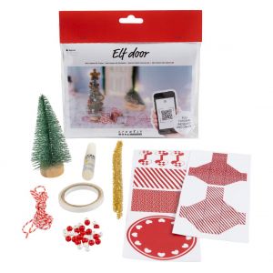 Mini-kit créatif porte de lutin « Sapin de Noël »