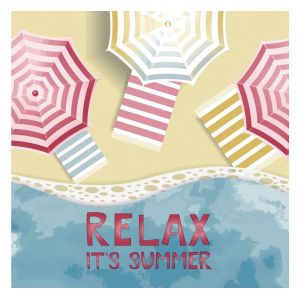 Serviette &laquo; Relax , it's summer &raquo;