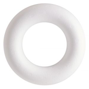 Demi-Anneau en polystyrène (Romain), blanc, Ø env. 22 cm