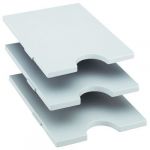 Styrorac Lot De 3 Corbeilles - Gris
