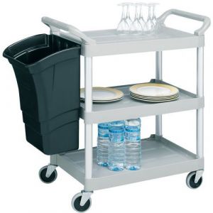 Chariot Ã Plateaux Plastique 3 Plateaux - 90 Kg- Rubbermaid