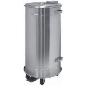 Conteneur Mobile &Atilde; P&Atilde;&copy;dale &Atilde;tanche Inox Aisi 304 - 90 L