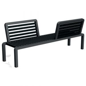 Banc Vis-&Atilde;&nbsp;-vis Gamay 200 Cm Urbecosi - Ipra/alu Noir 9005